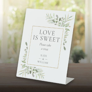 Signe De Table L'amour est doux Favor Mariage de verdure