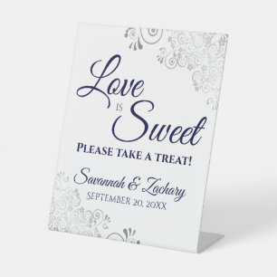 Signe De Table L'amour est doux Prenez un traitement de dentelle 