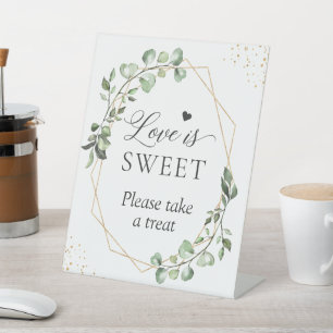 Signe De Table L'amour est doux Prenez un traitement Eucalyptus g