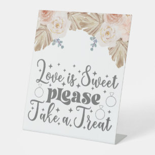 Signe De Table L'amour est doux S'il vous plaît prendre un Mariag