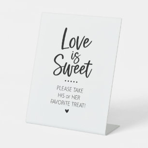 Signe De Table L'amour est doux Son et Sa Barre de Bonbons Signet