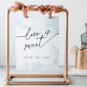Signe De Table L'amour est doux sur le nuage Neuf Fête des mariée