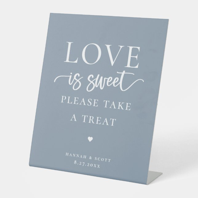 Signe De Table L'amour est la faveur du mariage doux (Recto)