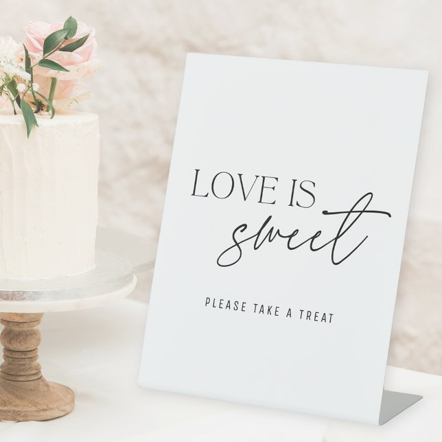 Signe De Table L'Amour Noir et Blanc moderne est Table Mariage do (Créateur téléchargé)