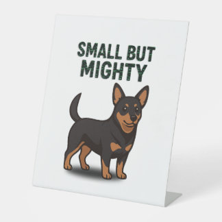 Signe De Table Lancashire Heeler Petit Mais Puissant