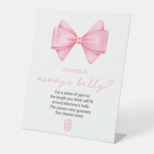 Signe De Table Le Baby shower de la boue rose à quel point le ven