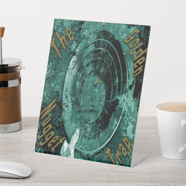 Signe De Table Le piège à nugget doré (In SItu)