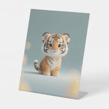 Le regard doux d'un bébé tigre