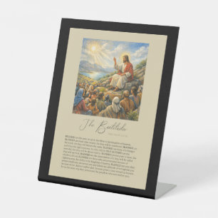 Signe De Table Les Béatitudes Matthieu 5:3–12 Sermon sur la monta
