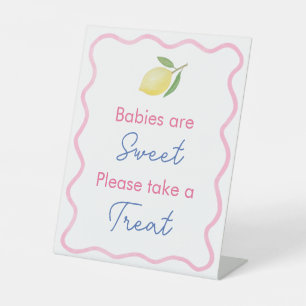 Signe De Table Les Bébés Wavy Line Sont Baby showers Sucrés Favor