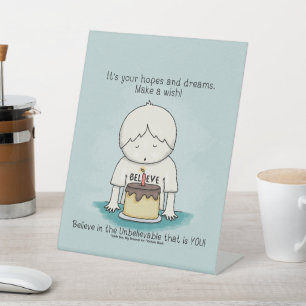 Signe De Table Les voeux sont des espoirs et des rêves