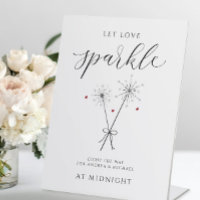 Let Love Sparkle - Sparkler Sendoff Sign Mariage