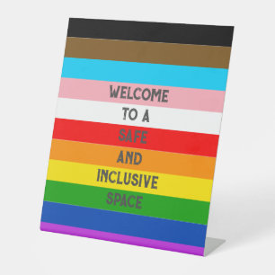 Signe De Table LGBTQ personnalisable Progrès Fierté drapeau Arc-e