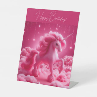 Signe De Table licorne rose