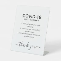 Lignes directrices simples sur la sécurité en noir