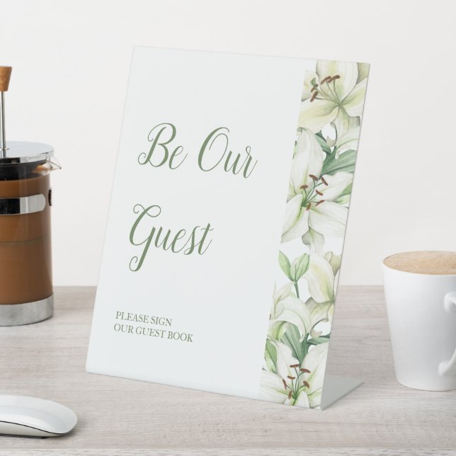 Signe De Table LILY Blossom Elegance Livre d'or (In SItu)