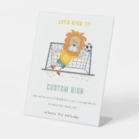 Lion Goalkeeper Football Custom Anniversaire