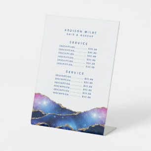 Signe De Table Liste de prix du salon Agate Galaxy Celestial Star