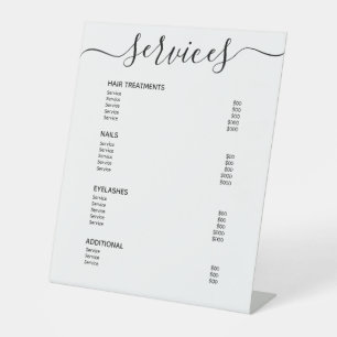 Signe De Table Liste de prix Liste de prix moderne White Hair Men