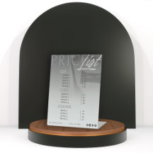 Liste de prix / Menu de la gamme de cheveux blancs