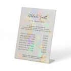 liste de prix opale blanche Signal piédestal