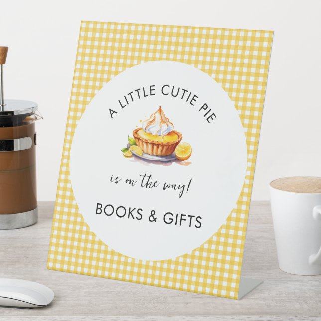 Signe De Table Little Cutie Pie Lemon Baby showers Livres & Cadea (In SItu)