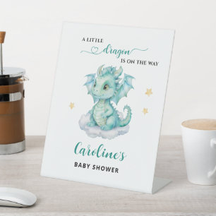 Signe De Table Little Dragon arrive bientôt Baby Shower