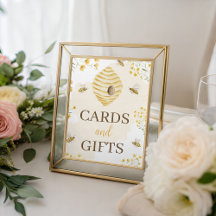 Little Honey Cards and Gifts Table Sign