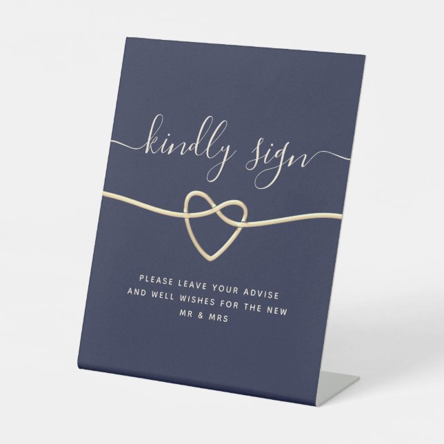 Signe De Table Livre d'invité mariage (Recto)