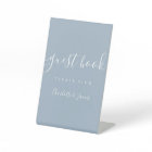 Livre d'or à la signature Bleu Poussiéreux