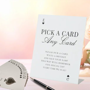 Signe De Table Livre d'or de mariage Élégant Choisissez une carte
