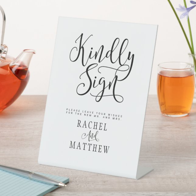 Signe De Table Livre d'or Mariage simple et moderne (In SItu)