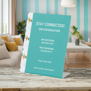 Signe De Table Location de vacances WiFi Information Retro Starbu