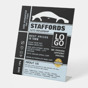 Signe De Table Logo automobile, concessionnaire automobile public