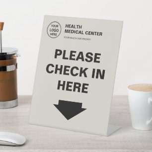 Signe De Table Logo Clinique de santé médicale Enregistrement 