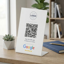 Logo de code QR de révision Google professionnel e