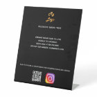 Logo de l'entreprise code qr instagram noir texte
