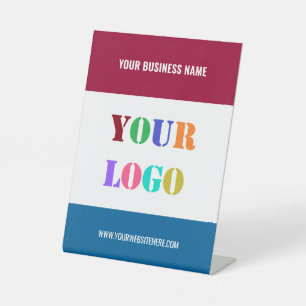 Signe De Table Logo de l'entreprise personnalisée Texte du guiche