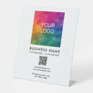 Signe De Table Logo d'entreprise personnalisée Code QR promotionn