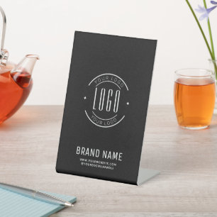 Signe De Table Logo d'entreprise personnalisée moderne marque com