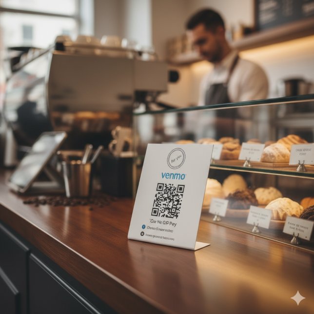 Signe De Table Logo d'entreprise Venmo QR Code paiement - Analyse (Créateur téléchargé)