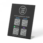 Logo Paypal Venmo CashApp Zelle Code QR Noir