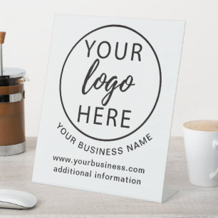 Signe De Table Logo personnalisé pour entreprise simple