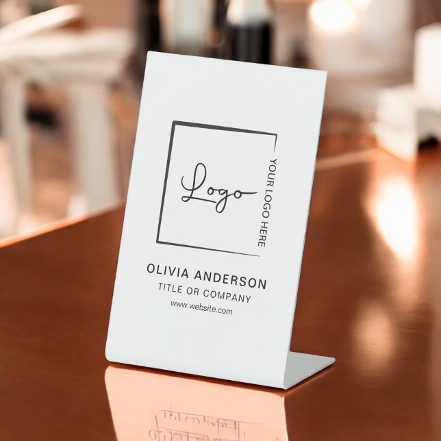 Signe De Table Logo professionnel minimaliste (Créateur téléchargé)