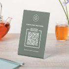 Logo professionnel personnalisé QR Code Clean Sage
