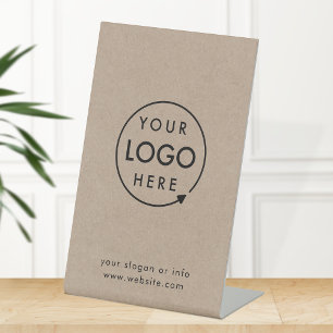 Signe De Table Logo Rustique Kraft Moderne minimaliste de l'ent