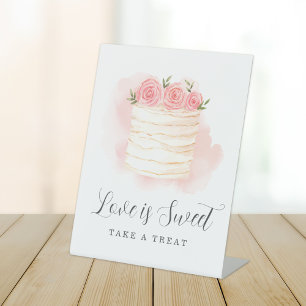 Signe De Table Love Is Sweet Fête de Fiançailles Prenez une frian