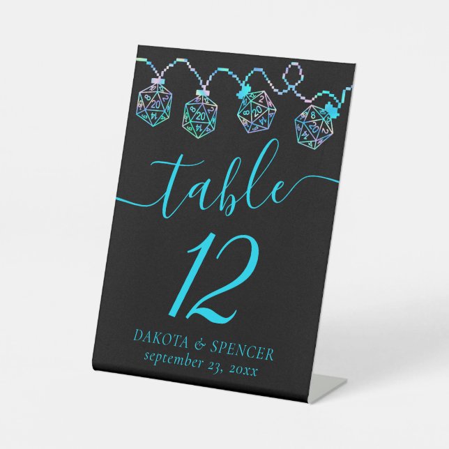 Signe De Table Luminateurs RPG | Holo Imaginaire Tabletop PnP Jeu (Recto)