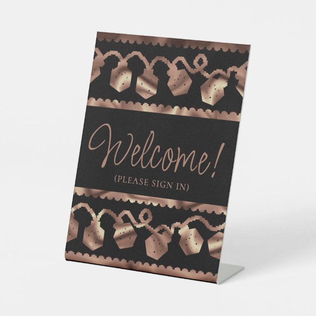 Signe De Table Luminateurs RPG | Imaginaire cuivre Tabletop Gamer (Recto)