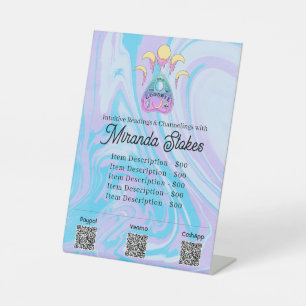 Signe De Table Lune de bonbons et Planchette Lecteur de Tarot Lis